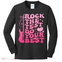 Rock The Test Do Your Best Testing Day For Teacher Student  Kids Long Sleeve Shirt thumb 0