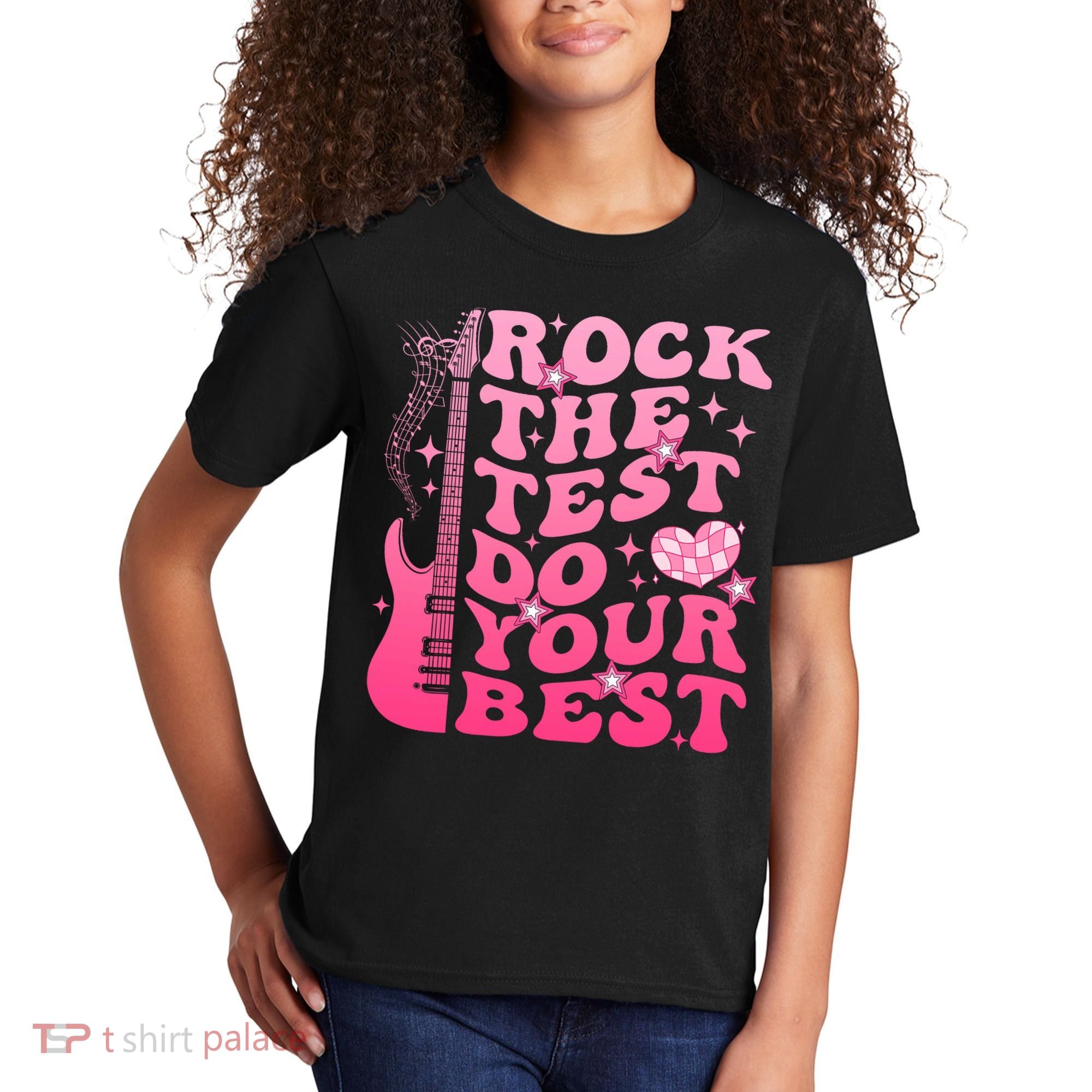 Rock The Test Do Your Best Testing Day For Teacher Student  Kids T-Shirt
