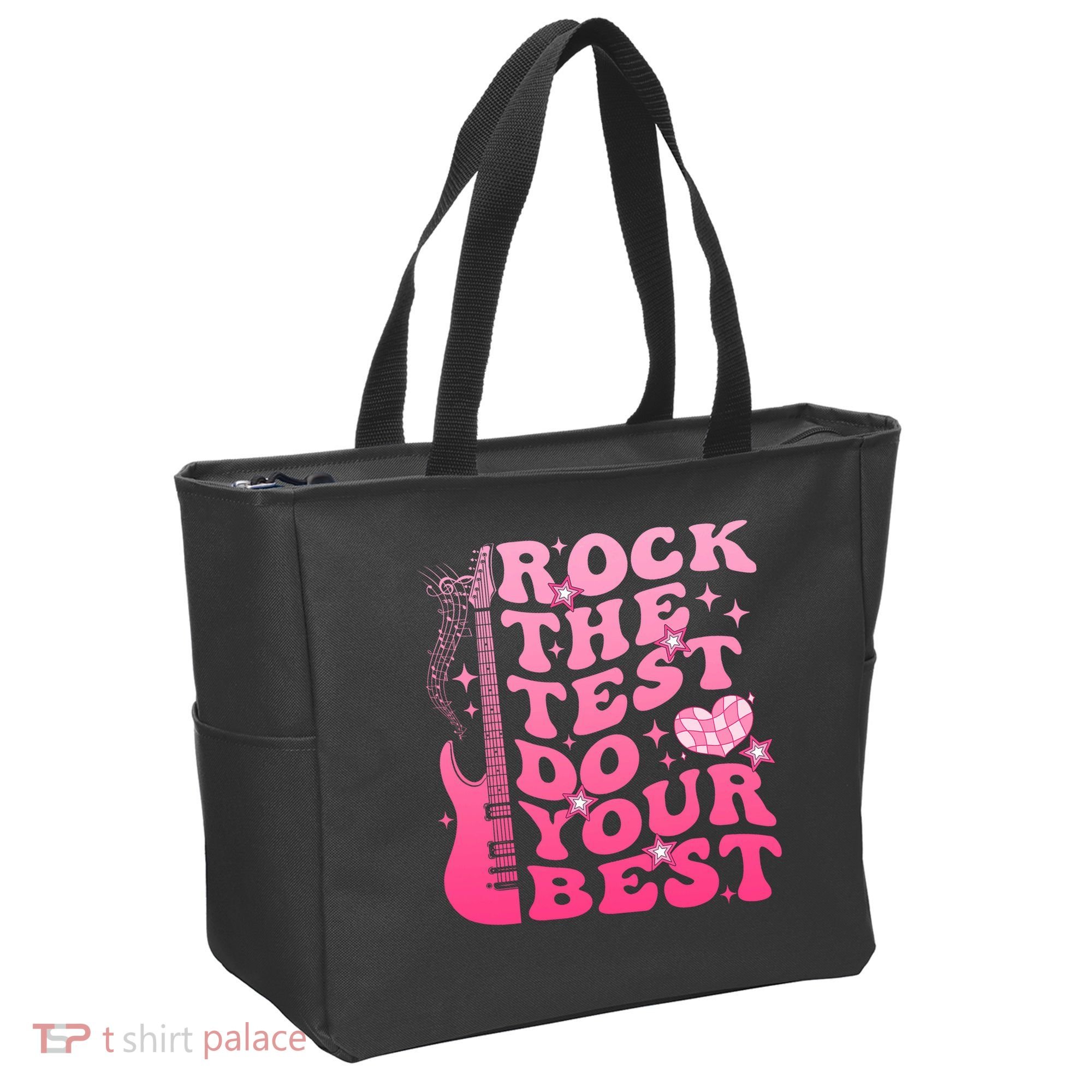 Rock The Test Do Your Best Testing Day For Teacher Student  Tote Bag