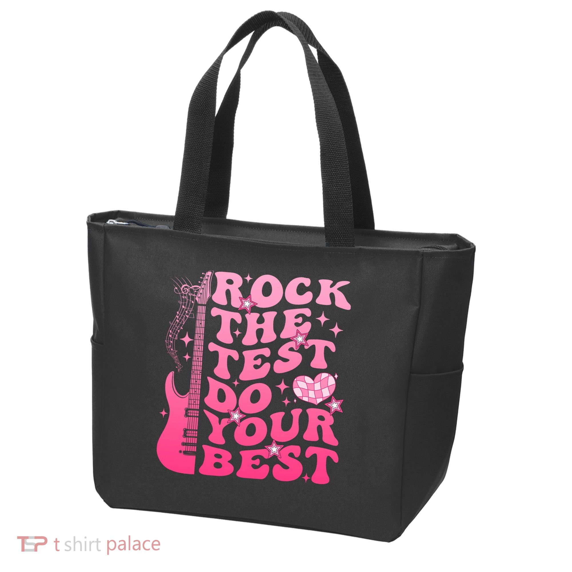 Rock The Test Do Your Best Testing Day For Teacher Student  Tote Bag