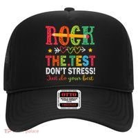 Rock The Test Don't Stress Just Do Your Best Teacher Testing Hat thumb 0