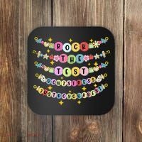 Rock The Test Day Dont Stress Just Do Your Best Bracelet Coaster thumb 0