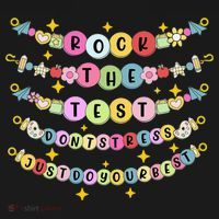 Rock The Test Day Dont Stress Just Do Your Best Bracelet Baby Bodysuit thumb 2