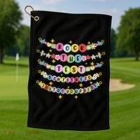 Rock The Test Day Dont Stress Just Do Your Best Bracelet Golf Towel thumb 1