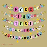 Rock The Test Day Dont Stress Just Do Your Best Bracelet Mousepad thumb 1