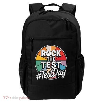 Rock The Test Motivation For Teachers Students On Exam Day Backpack