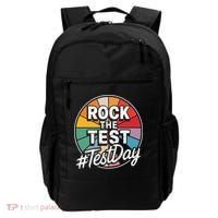Rock The Test Motivation For Teachers Students On Exam Day Backpack thumb 0