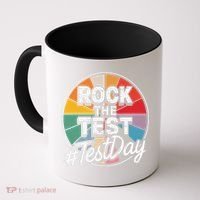 Rock The Test Motivation For Teachers Students On Exam Day Coffee Mug thumb 0