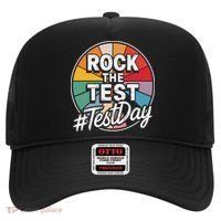 Rock The Test Motivation For Teachers Students On Exam Day Hat thumb 0