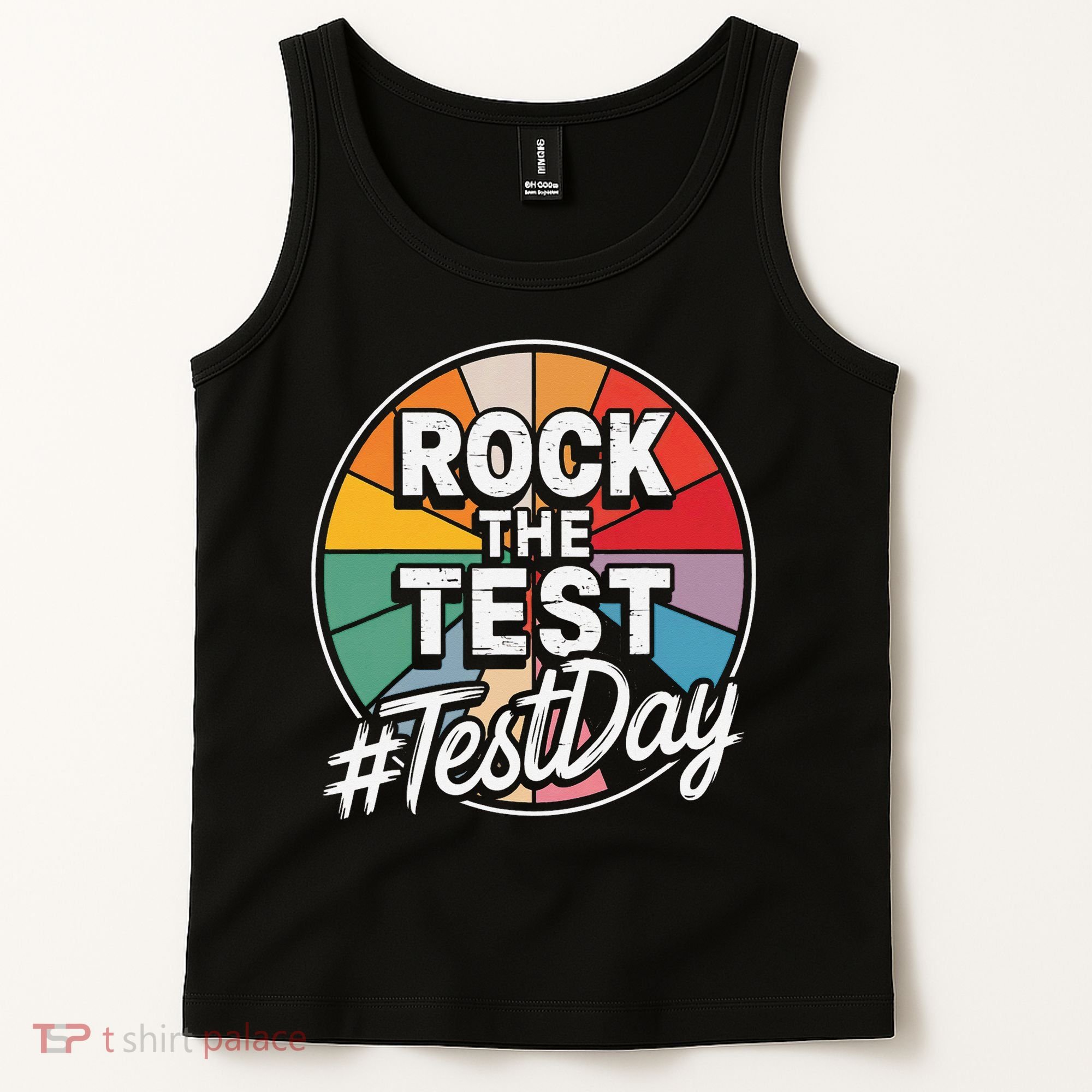 Rock The Test Motivation For Teachers Students On Exam Day Tank Top