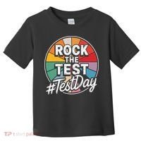 Rock The Test Motivation For Teachers Students On Exam Day Toddler T-Shirt thumb 0