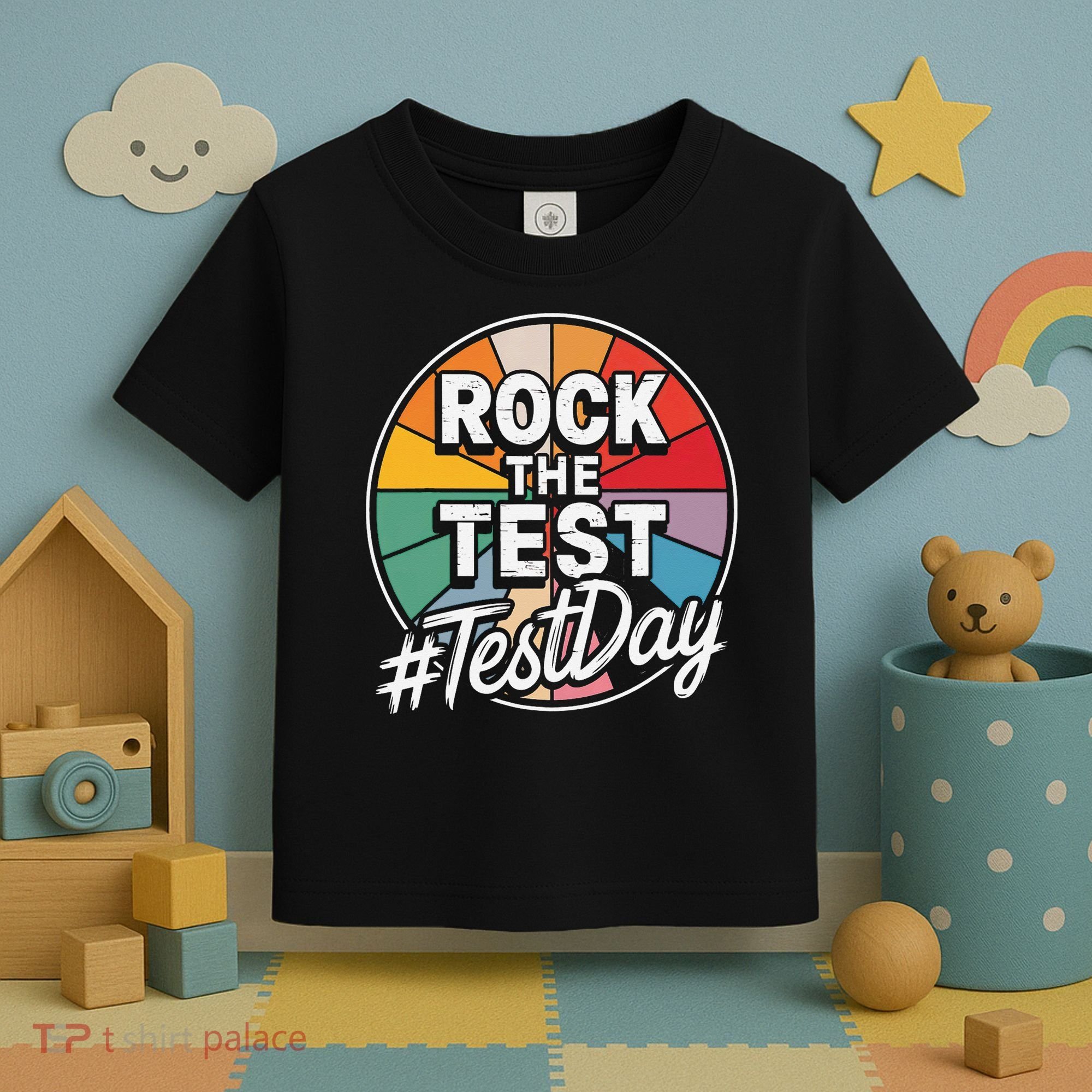 Rock The Test Motivation For Teachers Students On Exam Day Toddler T-Shirt