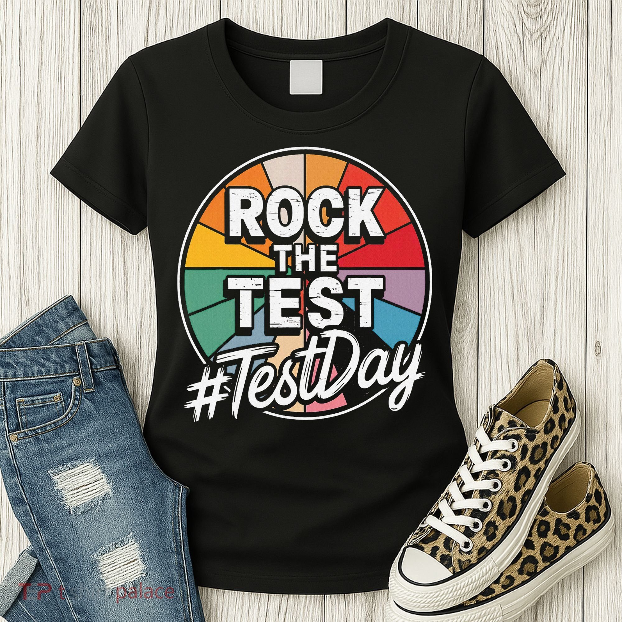 Rock The Test Motivation For Teachers Students On Exam Day Women's T-Shirt