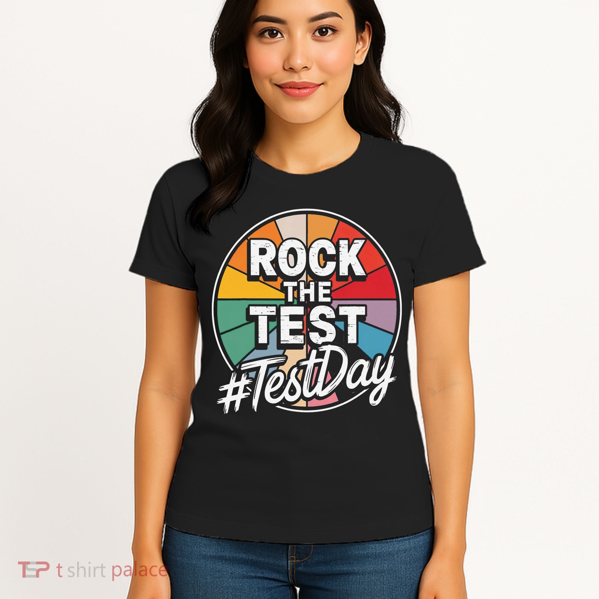 Rock The Test Motivation For Teachers Students On Exam Day Women's T-Shirt