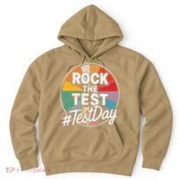 Rock The Test Motivation For Teachers Students On Exam Day Hoodie thumb 0