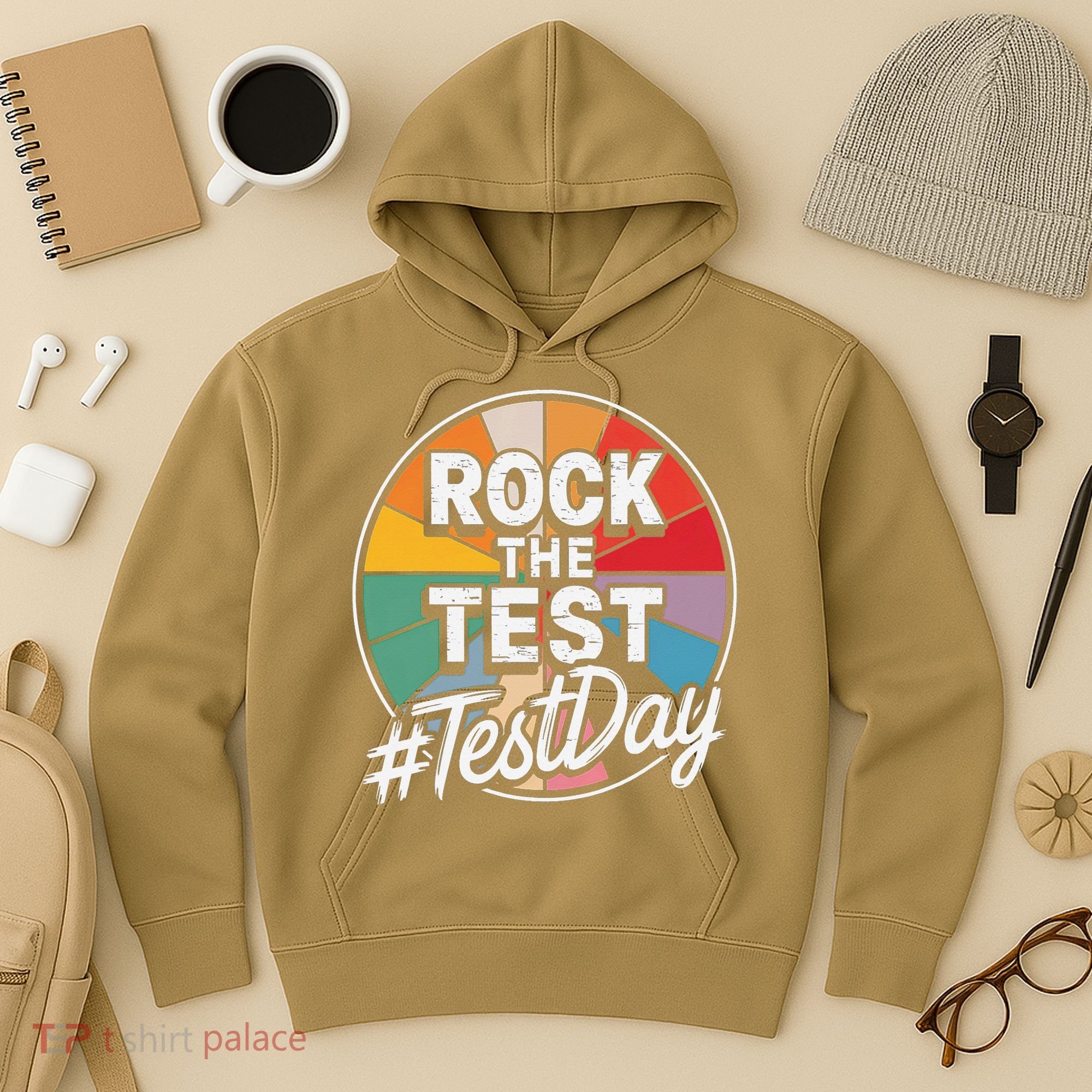 Rock The Test Motivation For Teachers Students On Exam Day Hoodie