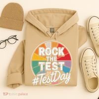 Rock The Test Motivation For Teachers Students On Exam Day Hoodie thumb 4