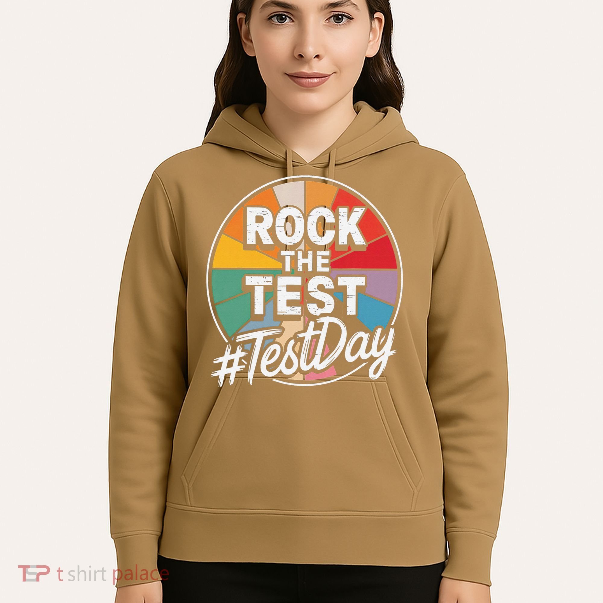Rock The Test Motivation For Teachers Students On Exam Day Hoodie