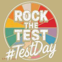 Rock The Test Motivation For Teachers Students On Exam Day Long Sleeve Shirt thumb 2