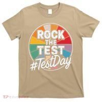 Rock The Test Motivation For Teachers Students On Exam Day T-Shirt thumb 0
