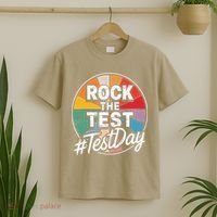 Rock The Test Motivation For Teachers Students On Exam Day T-Shirt thumb 2