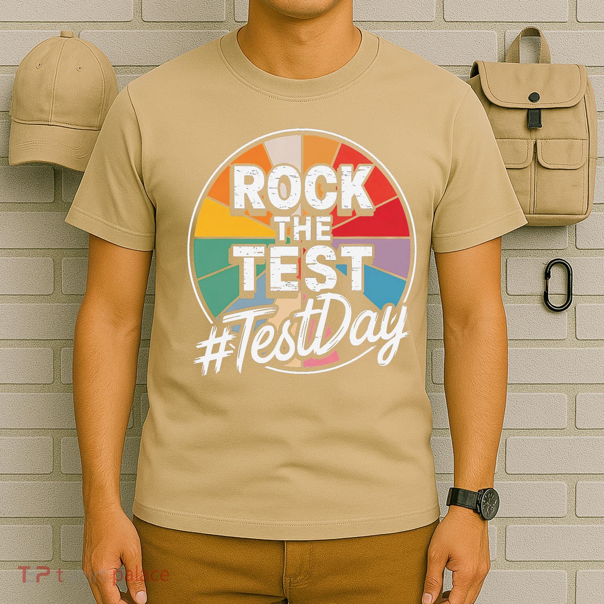 Rock The Test Motivation For Teachers Students On Exam Day T-Shirt