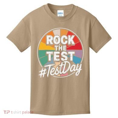 Rock The Test Motivation For Teachers Students On Exam Day Kids T-Shirt