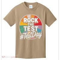 Rock The Test Motivation For Teachers Students On Exam Day Kids T-Shirt thumb 0