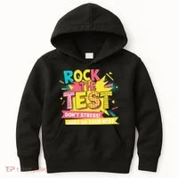 Rock The Test Day Testing Day Kids Hoodie thumb 0