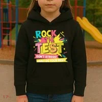 Rock The Test Day Testing Day Kids Hoodie thumb 3