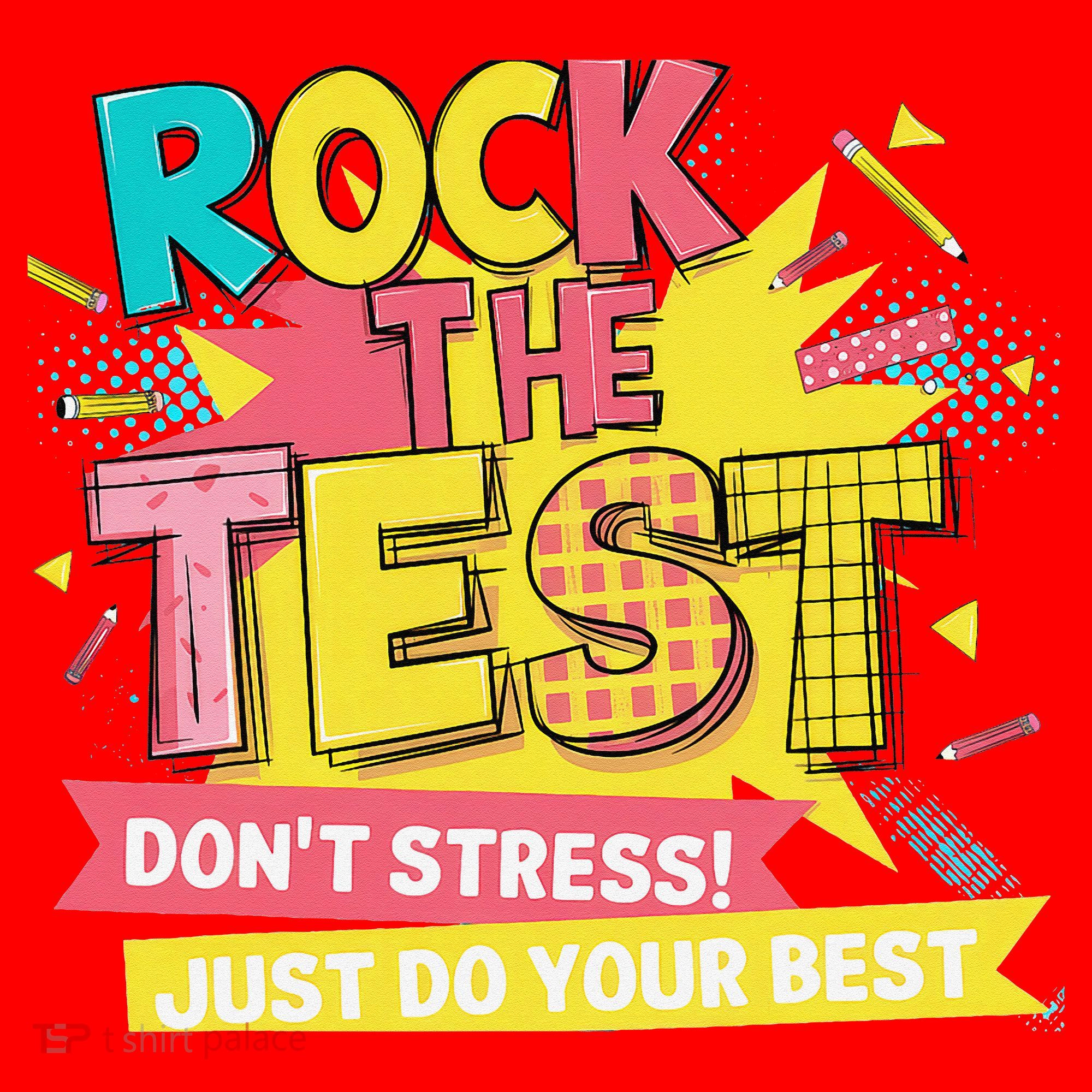 Rock The Test Day Testing Day Santa Hat