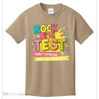 Rock The Test Day Testing Day Kids T-Shirt thumb 0
