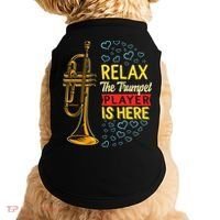 Relax The Trumpet Player Is Here Doggie Tank thumb 0