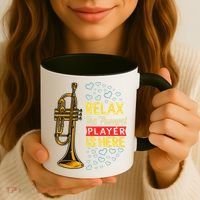 Relax The Trumpet Player Is Here Coffee Mug thumb 3