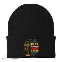Relax The Trumpet Player Is Here Beanie thumb 0