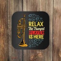 Relax The Trumpet Player Is Here Coaster thumb 0