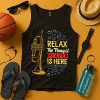 Relax The Trumpet Player Is Here Tank Top thumb 4