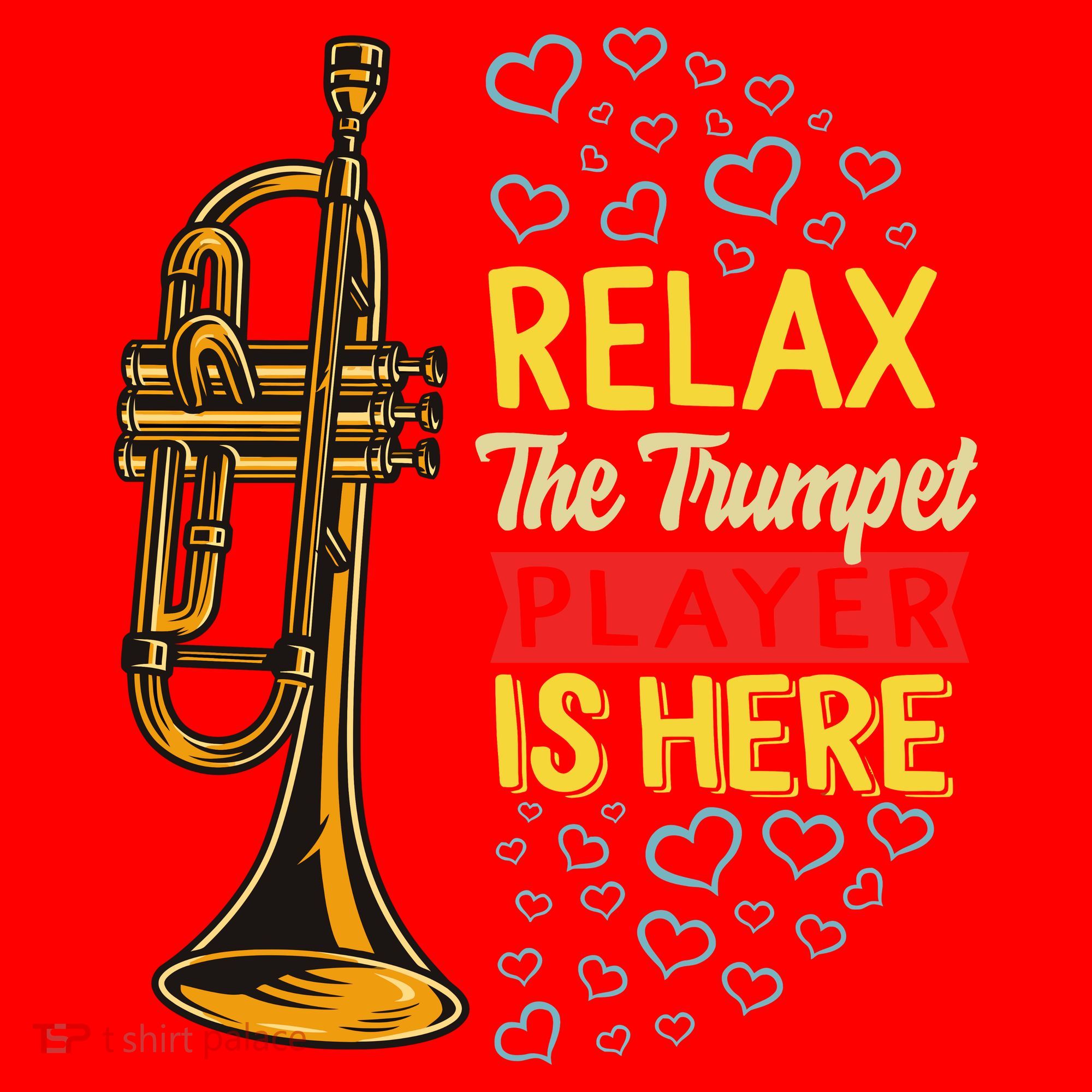 Relax The Trumpet Player Is Here Santa Hat
