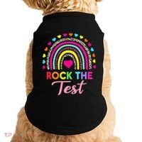 Rock The Test Test Day Teacher Testing Day Doggie Tank thumb 0