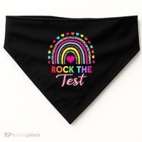 Rock The Test Test Day Teacher Testing Day USA-Made Doggie Bandana thumb 0