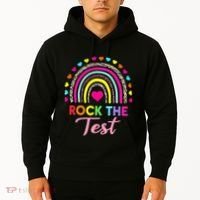 Rock The Test Test Day Teacher Testing Day Hoodie thumb 2