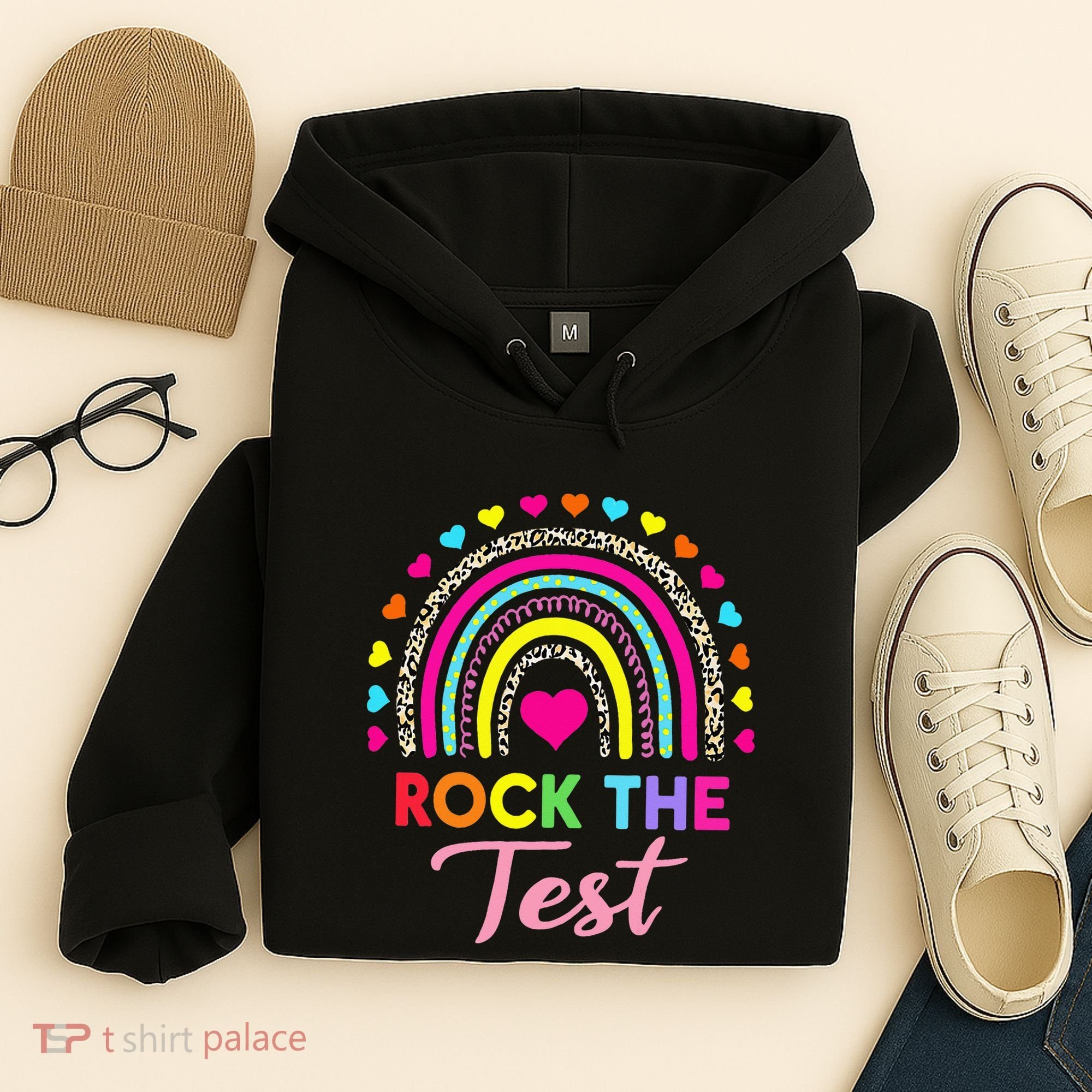 Rock The Test Test Day Teacher Testing Day Hoodie