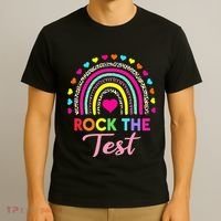 Rock The Test Test Day Teacher Testing Day T-Shirt thumb 3