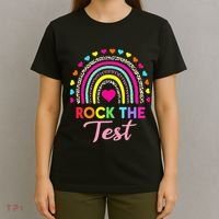 Rock The Test Test Day Teacher Testing Day T-Shirt thumb 4