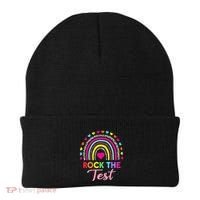 Rock The Test Test Day Teacher Testing Day Beanie thumb 0