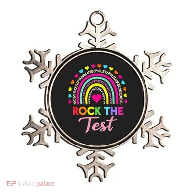 Rock The Test Test Day Teacher Testing Day Ornament