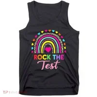 Rock The Test Test Day Teacher Testing Day Tank Top thumb 0