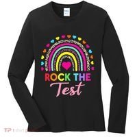 Rock The Test Test Day Teacher Testing Day Women's Long Sleeve Shirt thumb 0