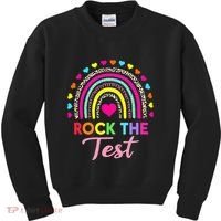 Rock The Test Test Day Teacher Testing Day Kids Sweatshirt thumb 0