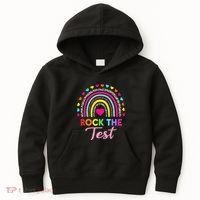 Rock The Test Test Day Teacher Testing Day Kids Hoodie thumb 0